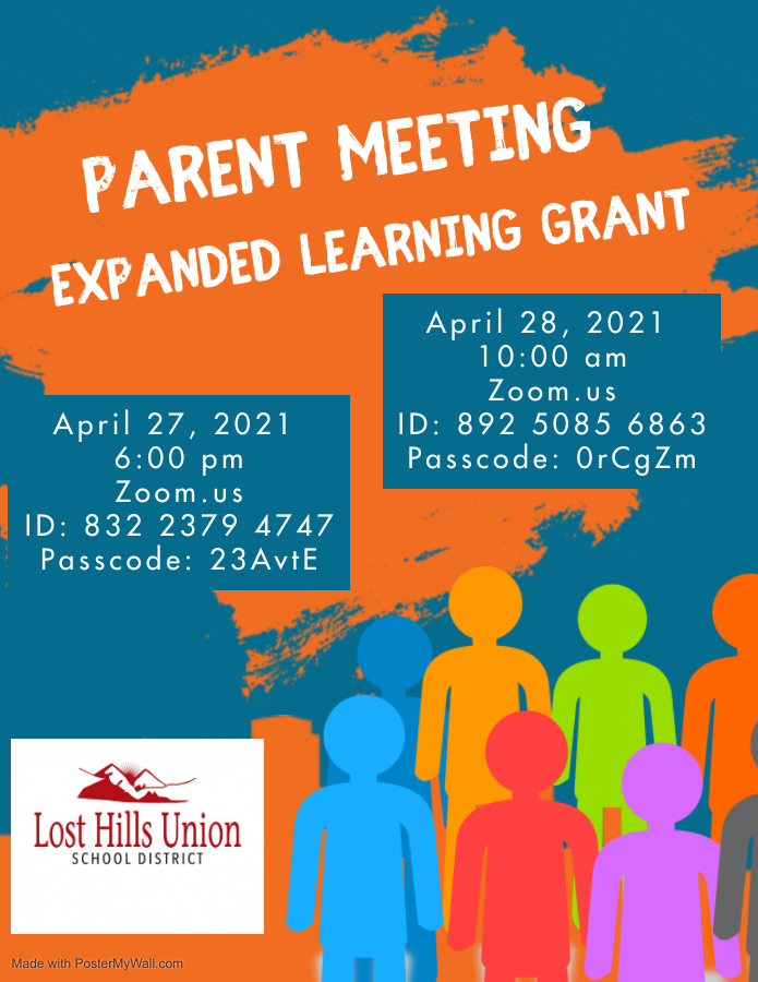 Parent Meeting Expanded Learning Grant