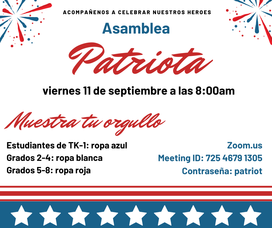 Flyer for Patriot's Day